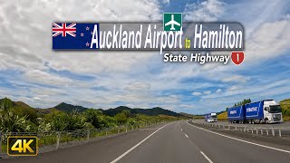 Drive from Auckland Airport to Hamilton via New Zealand 🇳🇿 State Highway 1