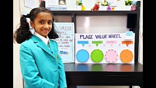 PRIZE WINNING MATH FAIR##WORKING MODEL #PLACE VALUE WHEEL##AMEYA V ANEESH