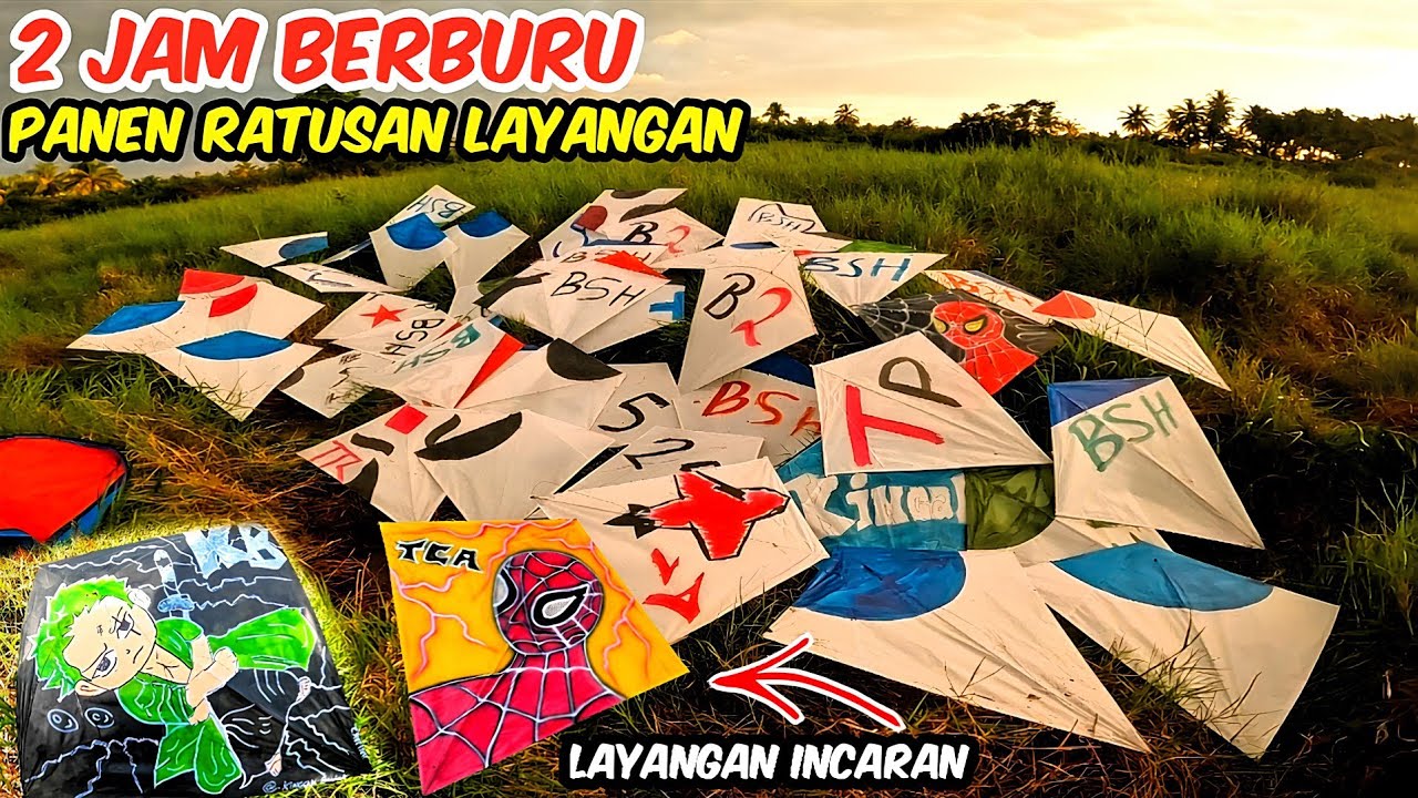 REKOR PANEN RATUSAN LAYANGAN CUMA DENGAN WAKTU DUA JAM BERBURU 