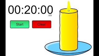 20 minutes candle timer