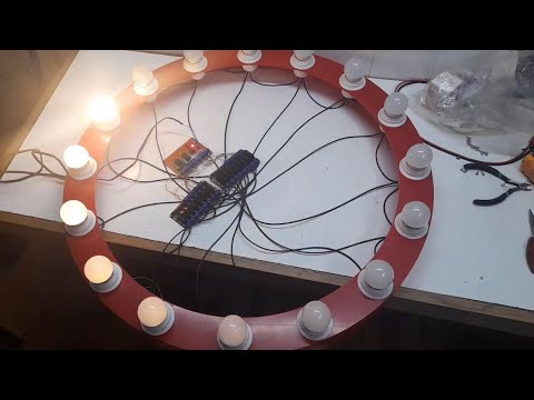 Secuencial luces focos faros ampolletas LED 220VAC ruleta, bingo, casino