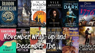 November Wrap up and December TBR