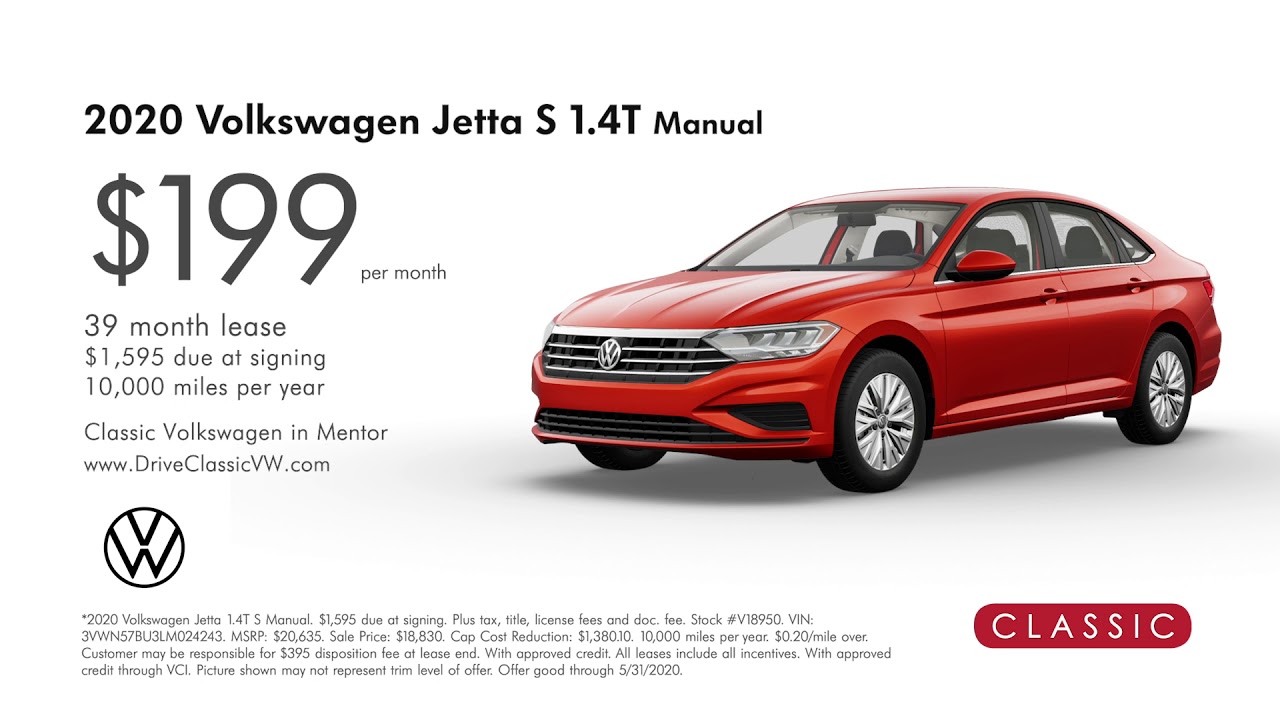 2020 Volkswagen Jetta 1.4T S Manual for only $259! - YouTube