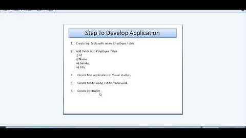 Mvc CRUD Operation # In just 5 min