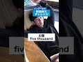 インター卒の即興例文チャレンジ 【お題:five thousand】 #Shorts