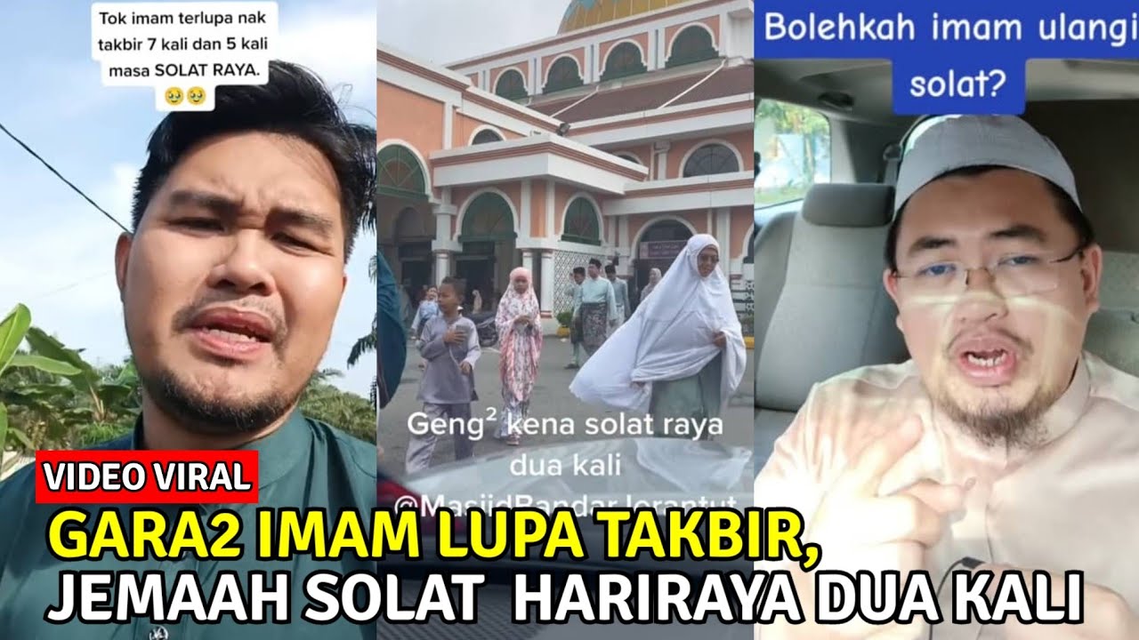 KEJADIAN DI MASJID BANDAR JERANTUT, PAHANG🔴SOLAT HARIRAYA AIDILFITRI 2 KALI, RUPANYA INI YG BERLAKU