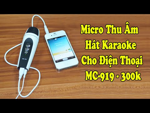 Đập Hộp Micro Thu Âm Hát Karaoke Cho Điện Thoại Di Động MC-919 - 300k