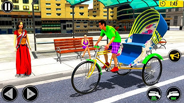 Bicycle Tuk Tuk Auto Rickshaw Driving - Android gameplay#2