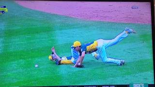 Full 3 player collision at little league World Series Guide