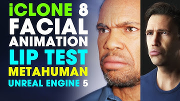 iClone 8 Facial Animation on a MetaHuman in Unreal Engine 5 ~ Unreal Live Link Lip Test