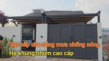 Mẫu mái che bạt xếp tự động cao cấp cho biệt thự | Trinh AGS