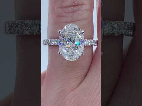4.52CTW Oval Brilliant Lab Grown Diamond Engagement Ring $7995 #engagementring #tampa #engagement
