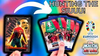 HUNTING FOR THE SIUUU CRISTIANO RONALDO CARD! | TOPPS MATCH ATTAX UEFA EURO 2024 | 25 PACK OPENING!