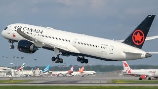 4K | Saturday Morning Departures at Montreal-Trudeau Airport | Plane Spotting | CYUL/YUL | Rwy 24L