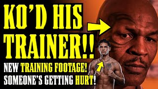 Mike Tyson NEW TRAINING VIDS Drop! Mike KNOCKS OUT his TRAINER!! Plus Ryan Garcia & Mike Meeting!