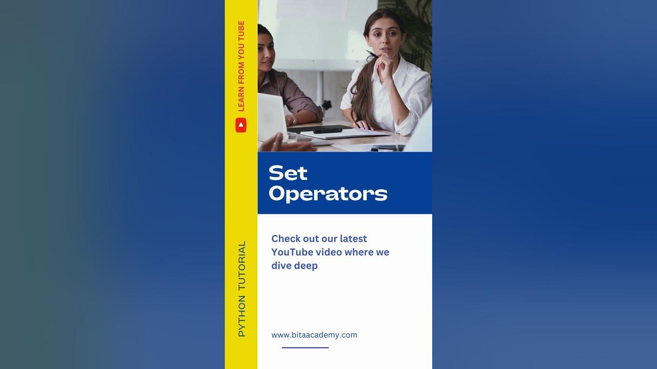 Set Operations in Python| Python Set Operations | Union | Intersection ...