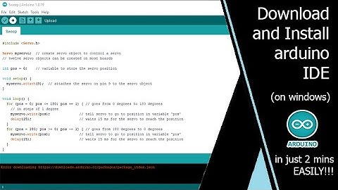 Download and Install Arduino IDE on windows 7/8/10