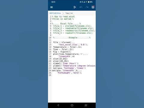 How to read excel file and plot in MATLAB?#excel #matlab #programming # ...