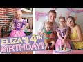 ELIZA'S 4TH BIRTHDAY 🎂 🎉 A PARTY FOR A PRINCESS | HOLT AND ASHLEY VLOGS