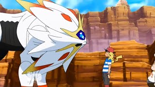 Ash's Nebby Evolves into Solgaleo