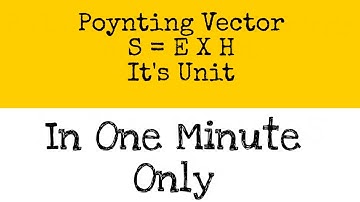 Poynting Vector and It