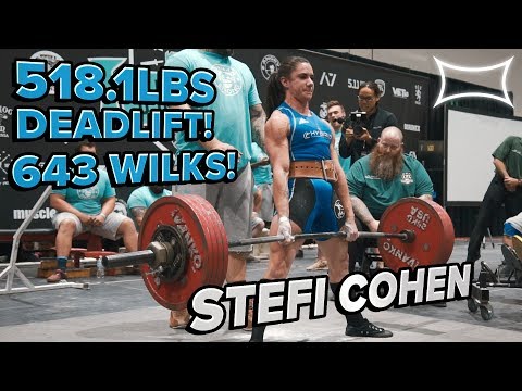 247.5 kg Deadlift at 56.6 kg Bodyweight by Steffi Cohen!