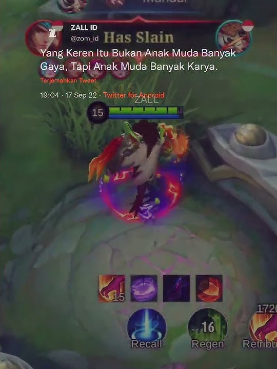 STORY WA ML | YANG KEREN ITU BUKAN ANAK MUDA BANYAK GAYA, TAPI ANAK MUDA BANYAK KARYA #SHORTS#MLBB