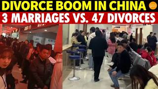 Divorce Boom in China! 3 Marriages vs. 47 Divorces—Long Lines at Marriage Offices