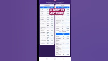 DU SOL DATESHEET RELEASE SEMESTER 1/3/5/7 | Sol exam december 2025