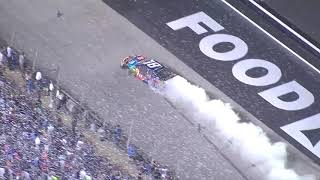 Kyle Busch celebrates Bristol sweep with major burnout