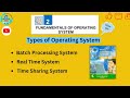 Types of Operating System||Batch Processing||Real Time||Time Sharing@Computing World
