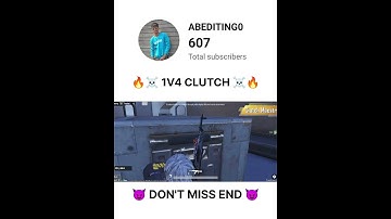 1v4 Clutch ☠️🔥 Wait For End ||#trending #bgmi #viral #shorts