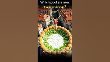 Which weird pool would you dive into? 💦Pt.6 #asmr #oddlysatisfying  #relxing #pool #dream #shorts