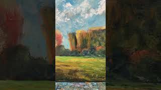 Impressionist Canyon Landscape in Oil by Andrew Semberecki available on eBay #desertscape
