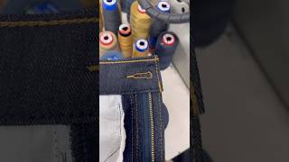 Button Hole Attaching Process | Denim | Levis |#garment #sewing #industrial#fashion#washing #machine