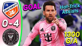 Download Lagu FC Cincinnati - Inter Miami 0:4 - All Goals \u0026 Highlights - Messi Goal \u0026 Hat-Trick Assists MP3