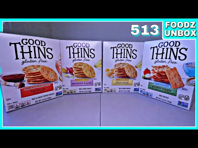 4 Good Thins Gluten Free Snack Review - Foodz Unbox 513 