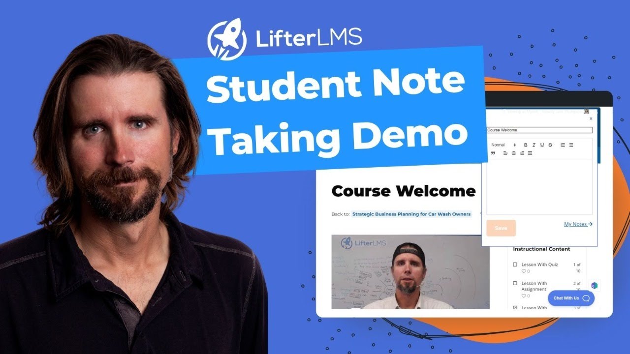 Note Lms New LMS Student Note-Taking Demo: Notes by LifterLMS - YouTube
