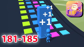 NEW GAME - Stack Colors - Level 181-185  -  New Update Gameplay Walkthrough - All Level(iOS,Android)