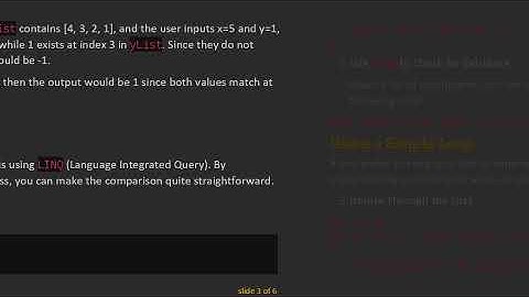 How to Compare Two Lists in C# : Check for Values at the Same Index with LINQ or a Simple Loop