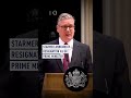 Starmer announces resignation as Labour leader and prime minister