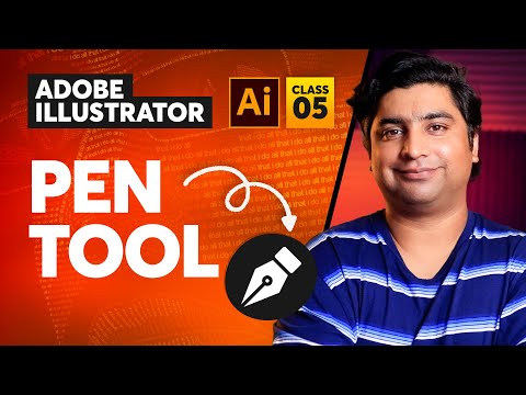 Adobe Illustrator Course - Pen Tool - Class 5 Urdu / Hindi