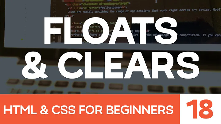 HTML & CSS for Beginners Part 18: How Floats and Clears work