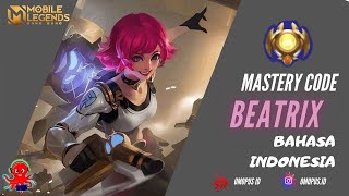 BEATRIX Mastery Code Mobile Legends Content