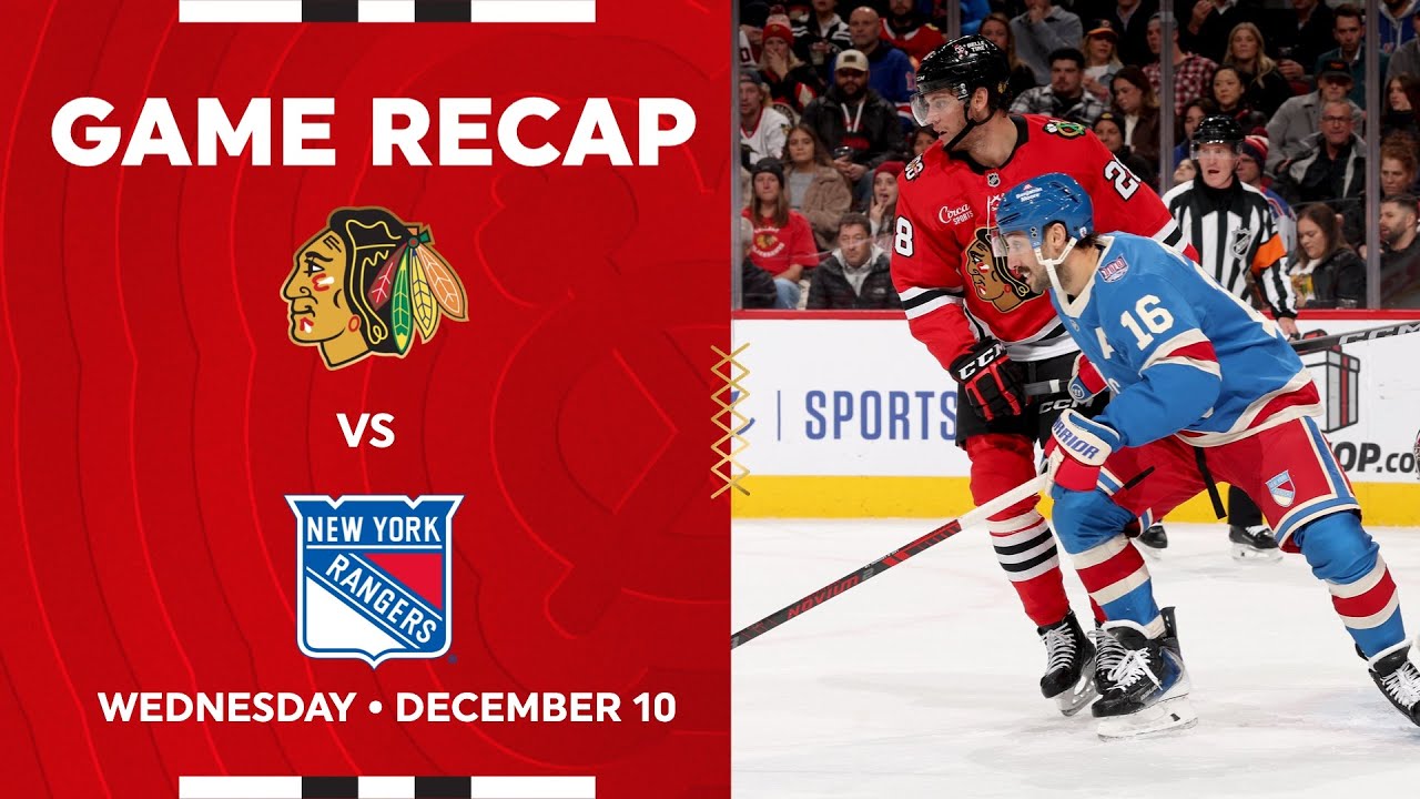 Blackhawks vs. Rangers Game Highlights | 12.10.25