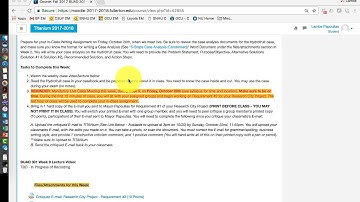 BUAD 301 Week 9 Lecture Video