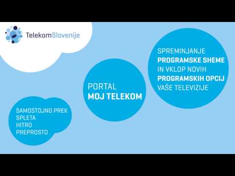 MOJ TELEKOM: Spreminjanje programske sheme in vklop novih programskih opcij