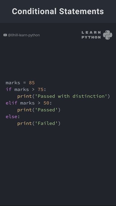 Conditional Statements in Python #computerlanguage #javascript # ...