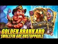 Golden Brann and Swolefin are Unstoppable | Dogdog Hearthstone Battlegrounds