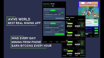 Avive Mining App | Mine Crypto On Android | Get Free Bitcoin Every Hours